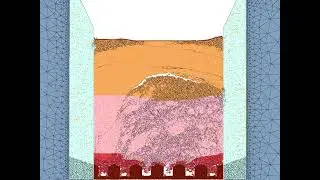 Block caving modeling using Prorock software (FDEM)