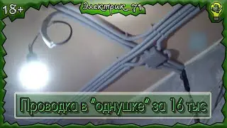 Проводка в "однушке" (вторичке) За 16 тыс + замена счетчика. (18+)