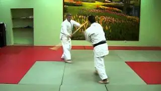 Bokken and naginata, kata 2