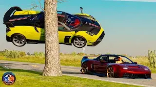 Side Collisions of Cars #39 - BeamNG.drive CRAZY DRIVERS