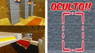 MINECRAFT:✅ COMO HACER UN INCREÍBLE BÚNKER  SECRETO EN 18 min. (Casa Oculta)
