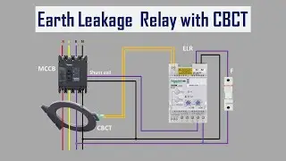 Earth Leakage Relay with CBCT connection diagram 