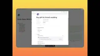 Sticky Notes with AI Notion Template | AI within your notes
