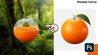 How to Create Transparent Oange  in Photoshop | Photoshop tutorial