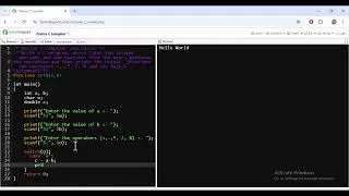 Simple C Program for Basic Arithmetic Operations Using Switch Statement | C Programming Tutorial
