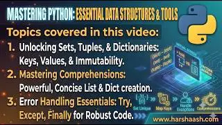 Python Session 5 | Dictionaries, Sets, Tuples & Exception Handling