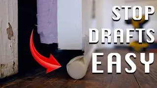 Seal attic doors and stop drafts easy
