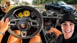 ACELERANDO TUDO COM O PORSCHE 718 SPYDER MANUAL * ESCAPAMENTO CANO RETO *