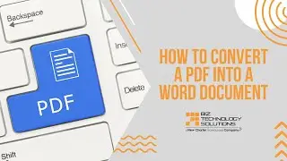 How to Convert a PDF into an Editable Word Document