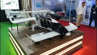 3D Printed 2m x 2m Semi Working Prototype of EVTOL (Electric Vertical Takeoff and Landing) aircraft