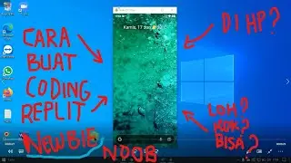Tutorial Bikin Coding Replit di HP Android/iPhone cepat dan mudah