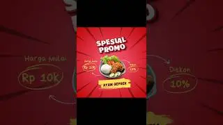 poster ayam geprek #canvaindonesia #tutorial #design #canvadesign