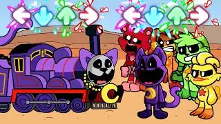 FNF NEW Cat Nap Engine VS ALL Smiling Critters - Friday Night Funkin'