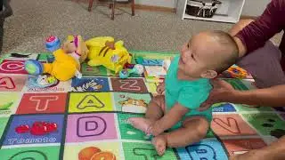 My baby 5 months old, rejoying when he watching.