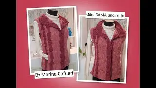 Vest - Cardigan DAMA | Crochet for all sizes | for men/women/children