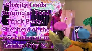Charity Leads Singing at 'Food Truck Party,' Shepherd of the Sea Lutheran in Garden City SC