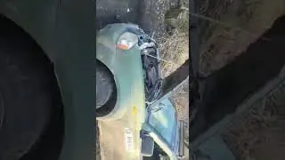 A drone dropped a missile that hit a Ukrainian Armed Forces pickup truck belonging to the 130th B...