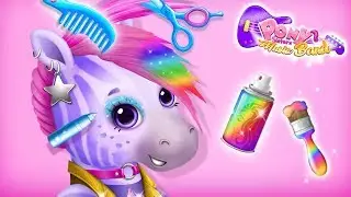 Zebra Pony Makeover 🦄 Pony Sisters Pop Music Band | TutoTOONS