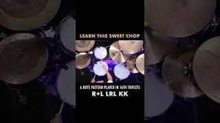 6 Note Triplet Chop - Drum Fill Lesson