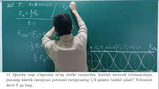 Garmonik tebranishlar energiyasi.