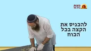 לומדים איך לאפות מצות - 5# עיבוד הבצק בידיים
