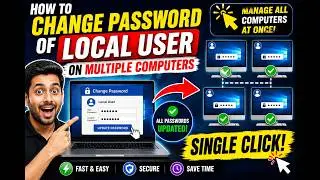 How to change password of local user on multiple computers in single click