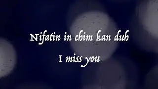 Nifatin In Chim Kan Duh I Love You Lyric Video Htun Kyaw & Van Hlawn Par Lai love song 2023 by Htun