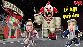 bqThanh và Ốc Trốn Khỏi Lễ Hội Quỷ Ám Lúc 3 Giờ Sáng Ở Khu Vui Chơi Trong Roblox