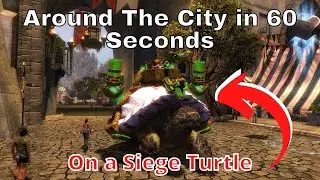 Siege Turtle Walking Divinity's Reach in GW2 Beta