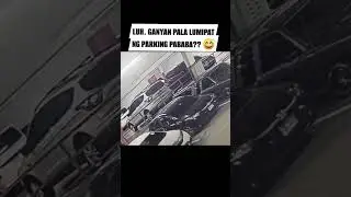 accidental parking from top floor to lower floor. #automobile #highlights #viralvideo #cctvcamera