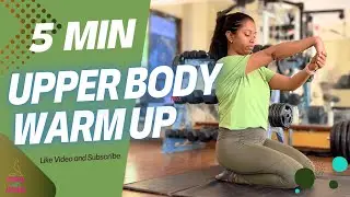 5-Min Upper Body Yoga Warm-Up for Gym Girls! 🧘‍♀️ 💪 #fitnesswithapoorva #yoga