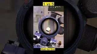 1 vs 5 Pubg intense fight #pubgmobile #bgmi #gameloop90fps