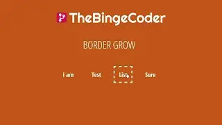 List Hover Effects Border & Bottom Grow | CSS Before / After | HTML/CSS/SASS Tutorial | #8