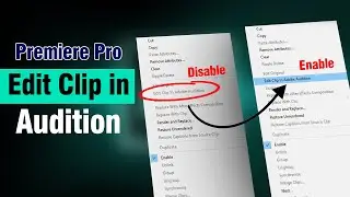 Edit Clip in Adobe Audition - How to Link Adobe Audition with Adobe Premier Pro [ 2022-23 ]