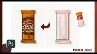 How to make a Chocolate bar Pack Mockup mockup | Photoshop Mockup Tutorial #photoshoptutorial