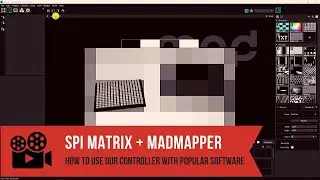 LED pixel mapping in MADMapper using ArtNet and SPI Matrix