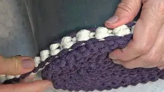 How to make a basket from a bucket, rope and yarn, diy basket, basket from plastic buckets