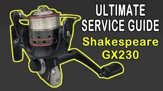 Shakespeare GX230 - How to OVERHAUL this spinning fishing reel