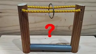 Amazing trick . How to take the ring out without removing the string