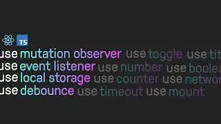 🍟 REACT HOOKS делаем хуки use mutation observer, use local storage, use debounce, use event listener