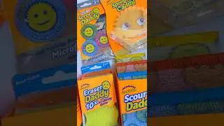 Unboxing Scrub Daddy Sponges Kits 🫧🧼🧽✨ #scrubdaddy #fyp #viral #unboxing #cleaningtool  #kitchentool