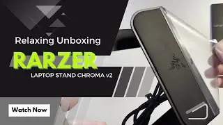 150$ / € Razer Laptop Stand Chroma V2 ASMR Unboxing (Silent)