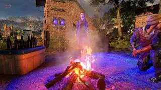 Dying Light 2: Stay Human sit by campfire