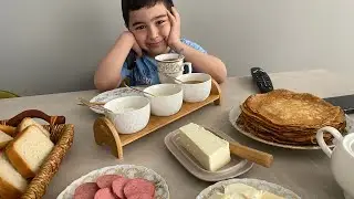 Завтрак) чудо порошок 😜, очистил брюки от пятен) двор готов к побелке)