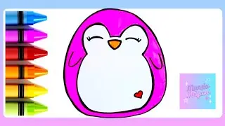 Cómo dibujar un adorable PINGÜINO fácil y rápido. Dibujos para niños. @mundo.magico