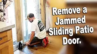 How to Remove Sliding patio Door (that Can't be Removed) to Replace Rollers.