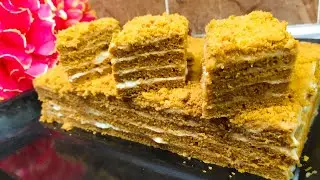 Торт Медовик/Asalli tort medovik tayyorlash, Медовый/Medoviy.
