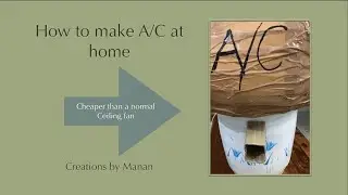How to make A/C at home | made with materials available at home | best out of waste | by Manan