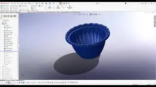 Solidworks Mold Tool  - Flower basket