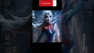 Elsa Superhero Ai shorts #ai #character #cartoon #elsa #superhero